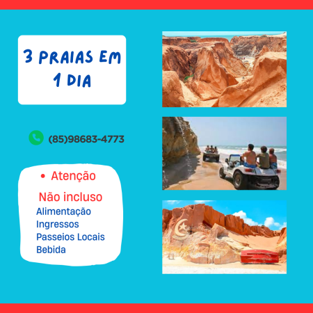 3 praias em 1 dia